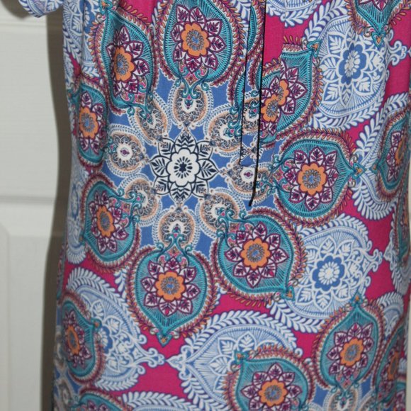 Chico’s MEDALLION CLUSTER-PRINT DRESS Women 1 US M/ 8 - Picture 12 of 12
